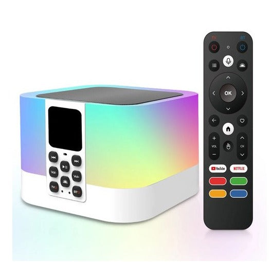 TV Box Και Bluetooth Ηχείο Με Φωτισμό RGB Andowl TV6 Mate