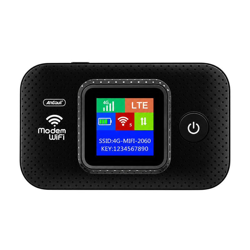 Andowl Φορητό Router WiFi 4G LTE με Οθόνη και Υποστήριξη SIM Q-A515 - Portable 4G LTE WiFi Router with Display and SIM Support