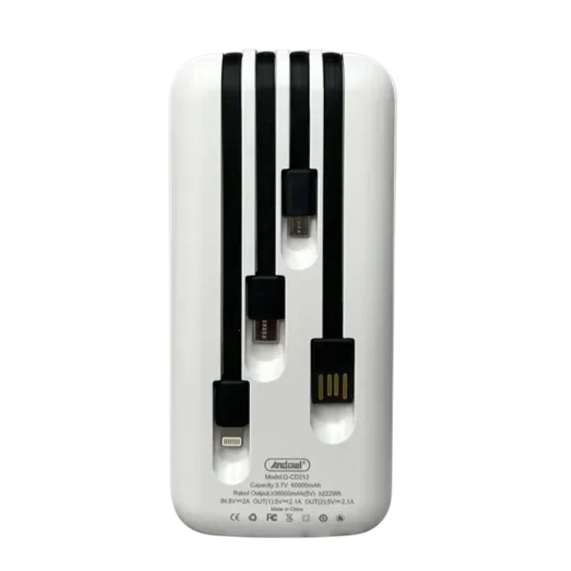 Andowl Φορητό Power Bank 60.000mAh Q-CD212 – Portable Power Bank