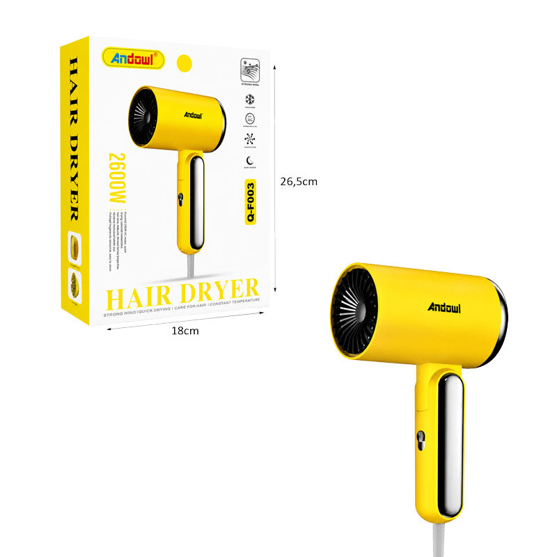 Andowl Πιστολάκι Μαλλιών 2600W Υψηλής Απόδοσης με Ρυθμίσεις Θερμοκρασίας Q-F003 - High Performance Hair Dryer 2600W with Temperature Control