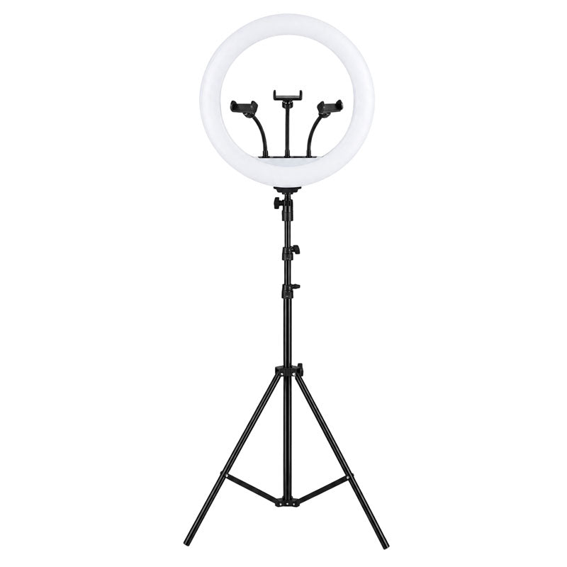 Andowl Επαγγελματικό Ring Light LED 18 Ιντσών με Τρίποδο και Βάσεις Κινητού Q-1800 - Professional 18 Inch LED Ring Light with Tripod and Phone Holders