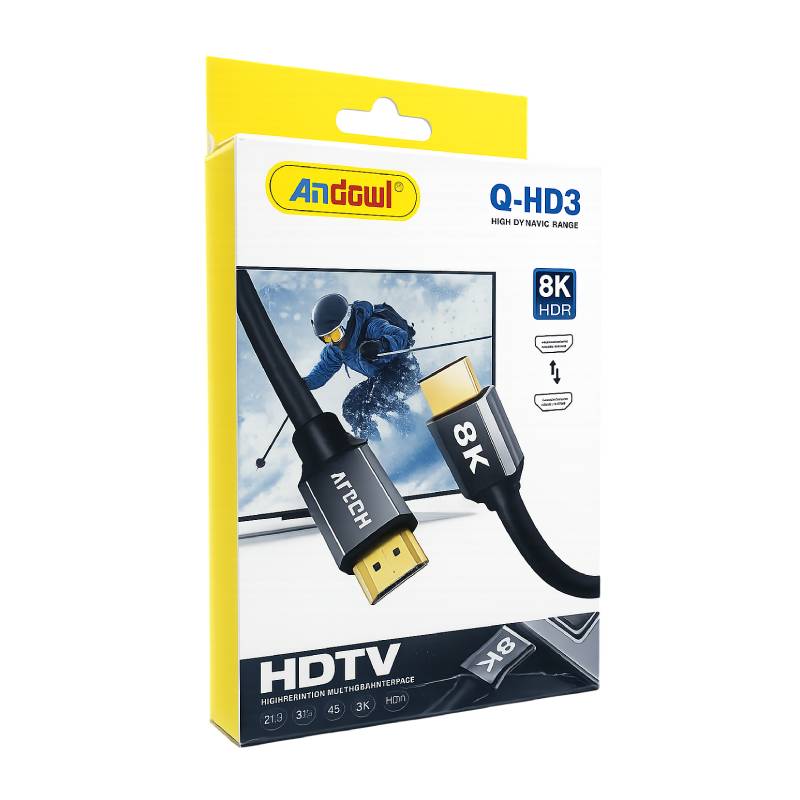 Andowl Καλώδιο HDMI 2.1 8K HDR 3m Q-HD3 - HDMI 2.1 8K HDR Cable