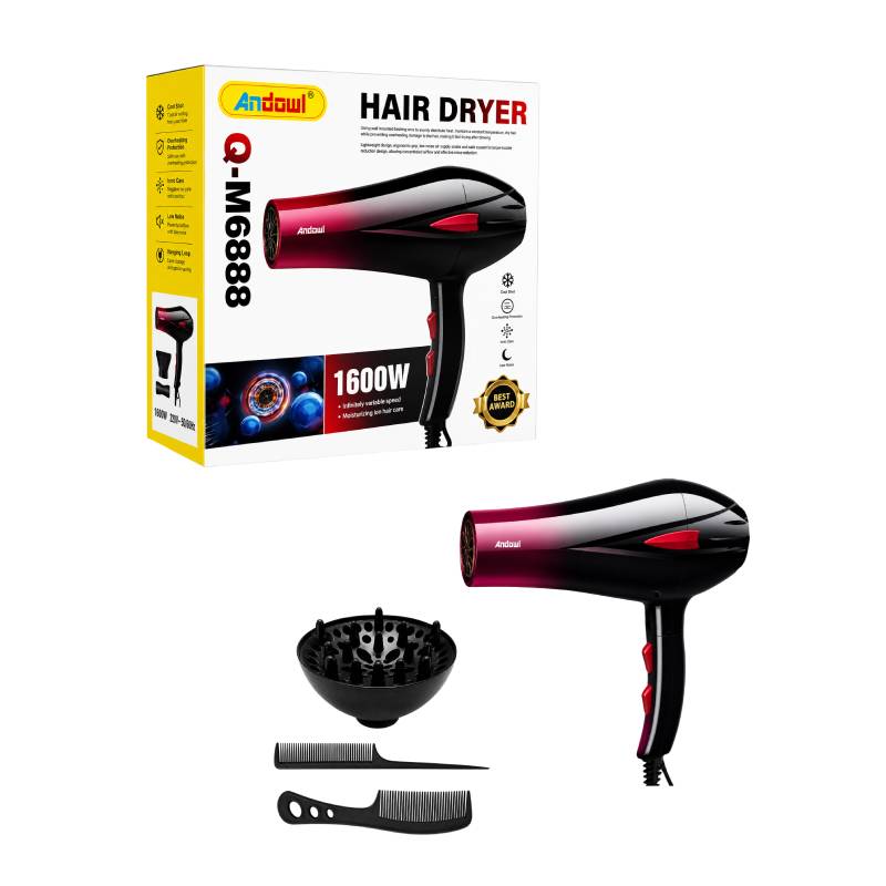 Andowl Πιστολάκι Μαλλιών 1600W Q-M688 - Hair Dryer