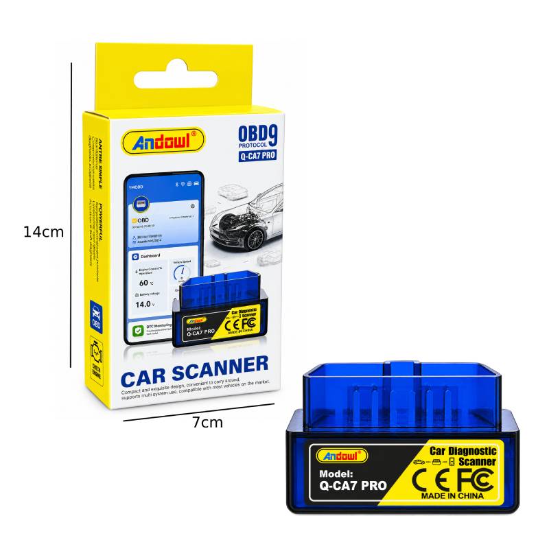 Andowl Διαγνωστικό Αυτοκινήτου OBD2 Bluetooth 5.1 Q-CA7 Pro – OBD2 Car Diagnostic Scanner