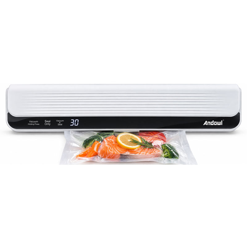 Andowl Αυτόματη Συσκευή Σφράγισης Τροφίμων Vacuum 90W με Αναρρόφηση Αέρα  Q-Z500 - Automatic Food Vacuum Sealer Machine