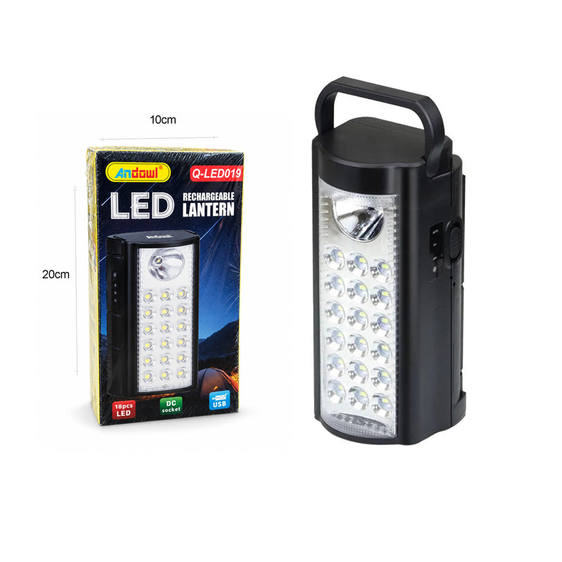 Andowl Επαναφορτιζόμενο Φανάρι LED 18 LED με USB 6V 4Ah Q-LED019 - Rechargeable LED Lantern 18 LED with USB 6V 4Ah