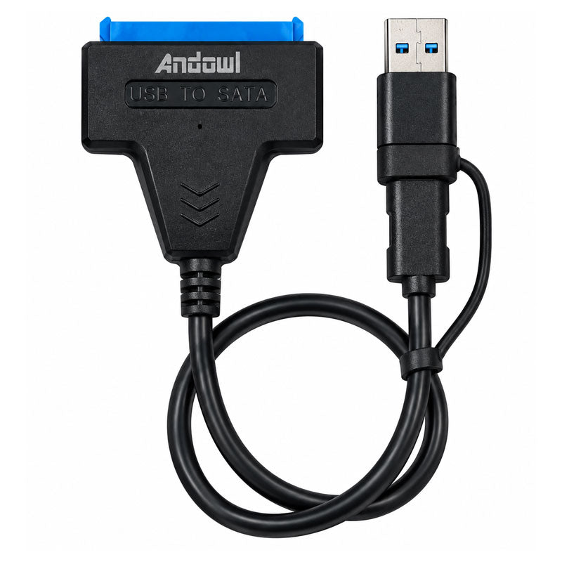 Andowl Καλώδιο Αντάπτορας USB 3.0 / Type-C σε SATA για Σκληρούς Δίσκους 2.5" & 3.5" Q-YP235 - Type-C to SATA Hard Drive Adapter Cable