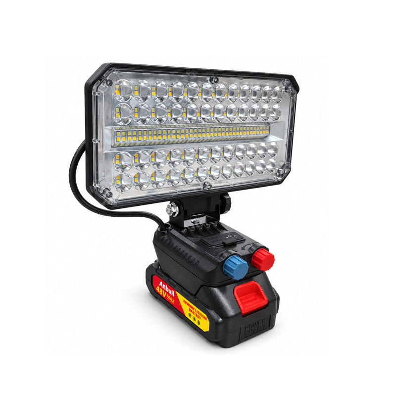 Andowl Επαναφορτιζόμενος Προβολέας Εργασίας LED 4200lm με Ρύθμιση Φωτεινότητας Q-LED420 - Rechargeable LED Work Light 4200lm with Stepless Dimming