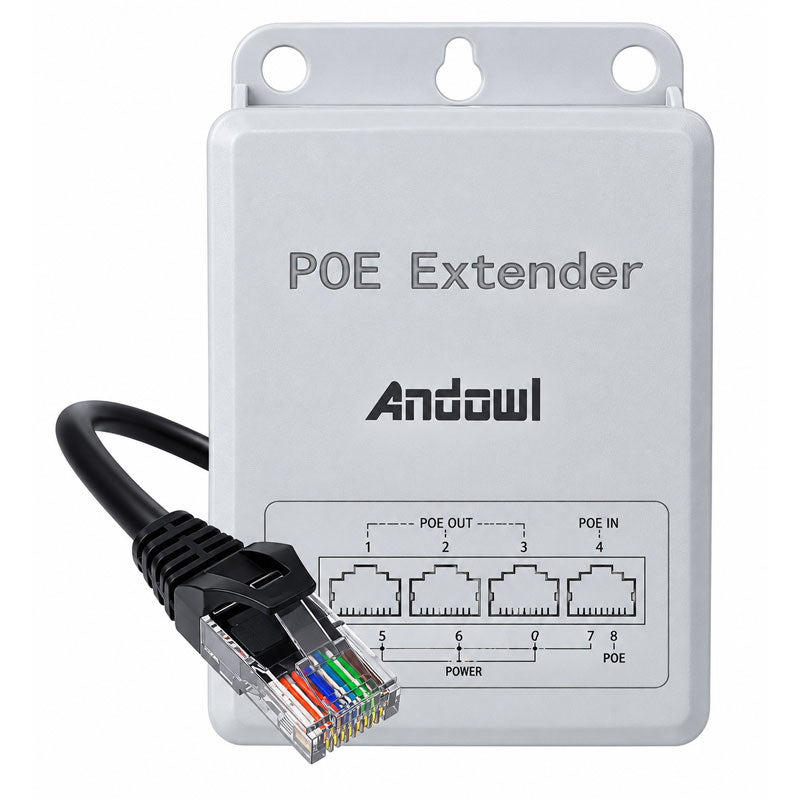 Andowl Αδιάβροχος Ενισχυτής Δικτύου PoE Extender 1000Mbps IP66 Q-PE01 - Waterproof PoE Extender 1000Mbps IP66