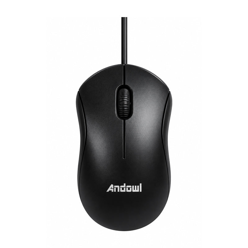 Andowl Ενσύρματο Ποντίκι Υπολογιστή QM51 - USB Wired Mouse 800 DPI Black