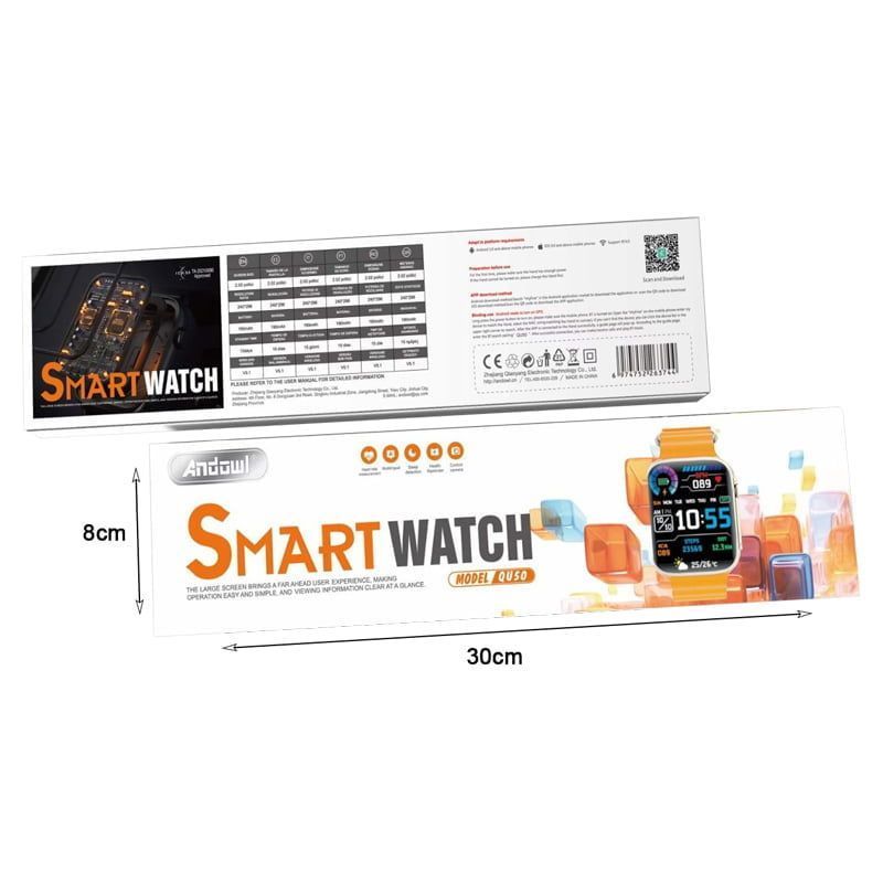 Andowl Smartwatch QU50 HD large οθόνη
