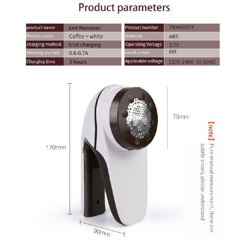 Andowl Επαναφορτιζόμενος Αποχνουδωτής Q-L423- Fabric Lint Remover