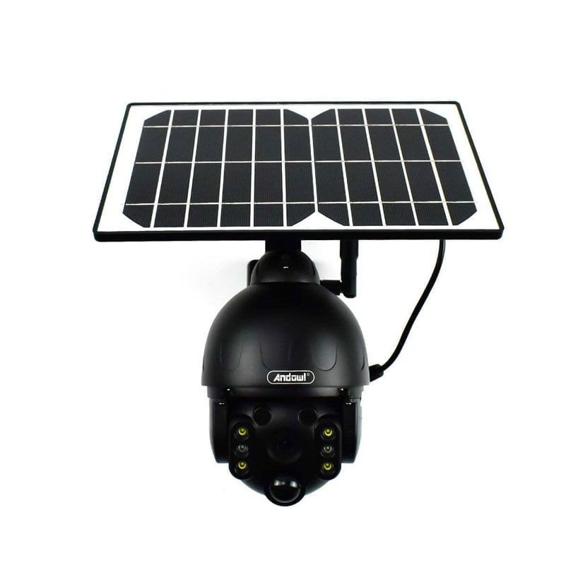 Andowl IP Κάμερα Παρακολούθησης Wi-Fi 1080p Full HD 4K Αδιάβροχη Μπαταρίας με Αμφίδρομη Επικοινωνία Q-SX80 4G+5G SIM - Solar Camera Wireless Smart