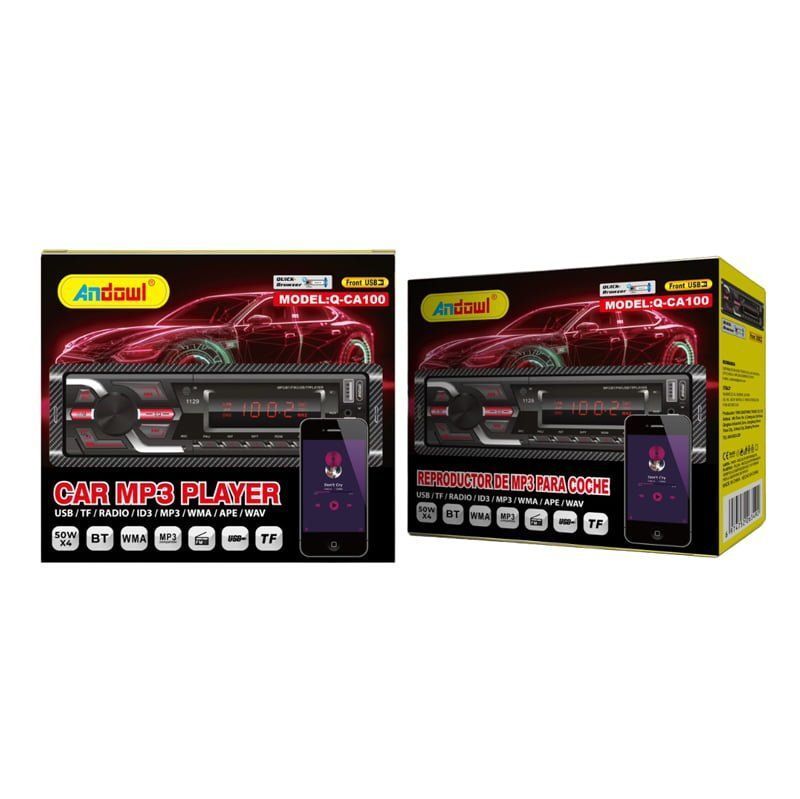 Andowl Ηχοσύστημα Αυτοκινήτου 1DIN (Bluetooth/USB/WiFi/GPS) Q-CA100 - Car MP3 player