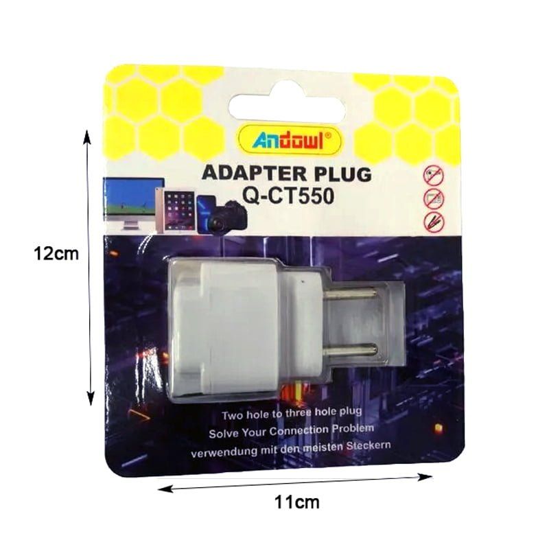 Andowl Αντάπτορας Πρίζας Q-CT550 - Adapter Plug