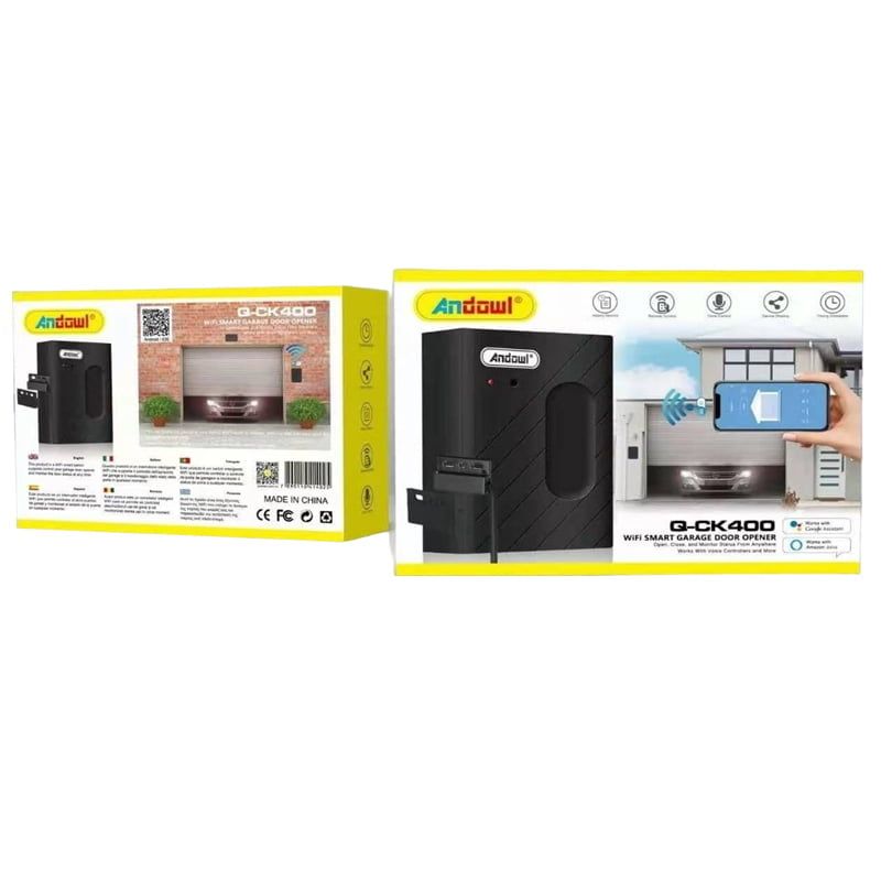 Andowl Μηχανισμός γκαραζόπορτας με wifi Q-CK400 - Wifi Smart Garage Door Opener