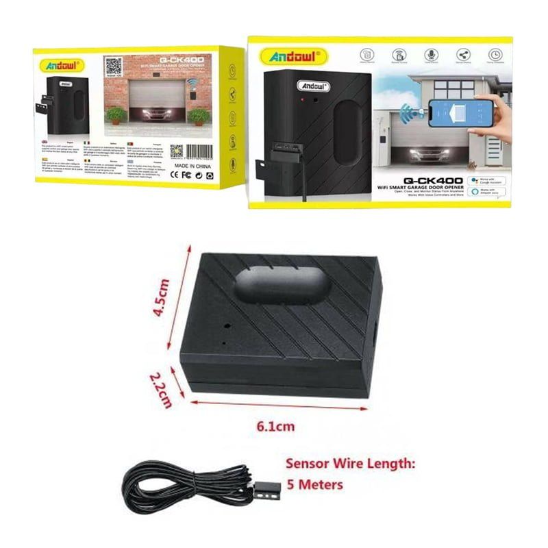 Andowl Μηχανισμός γκαραζόπορτας με wifi Q-CK400 - Wifi Smart Garage Door Opener