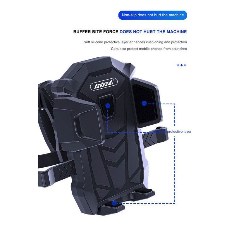Andowl Βάση Κινητού Αυτοκινήτου με Ρυθμιζόμενα Άγκιστρα Q-CG49 - Bracket for car
