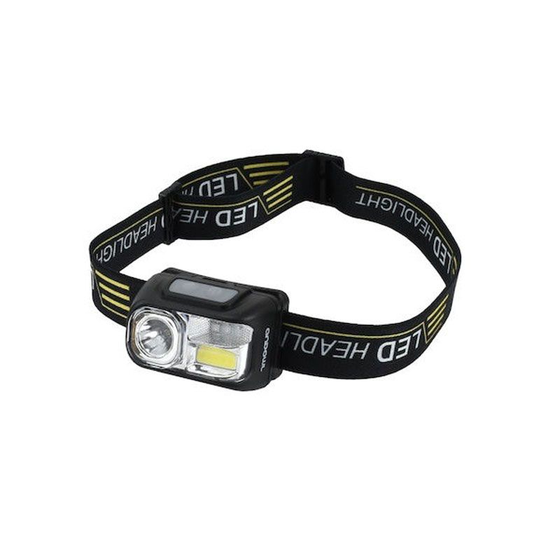 Andowl Επαναφορτιζόμενος Φακός Κεφαλής LED Αδιάβροχος με Μέγιστη Φωτεινότητα 400lm Q-TD208 - High Light Head Lamp