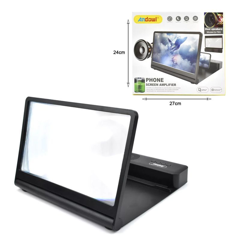 Andowl Μεγεθυντής Οθόνης Κινητού Q-T93 - Phone Screen Amplifier Dual Speakers