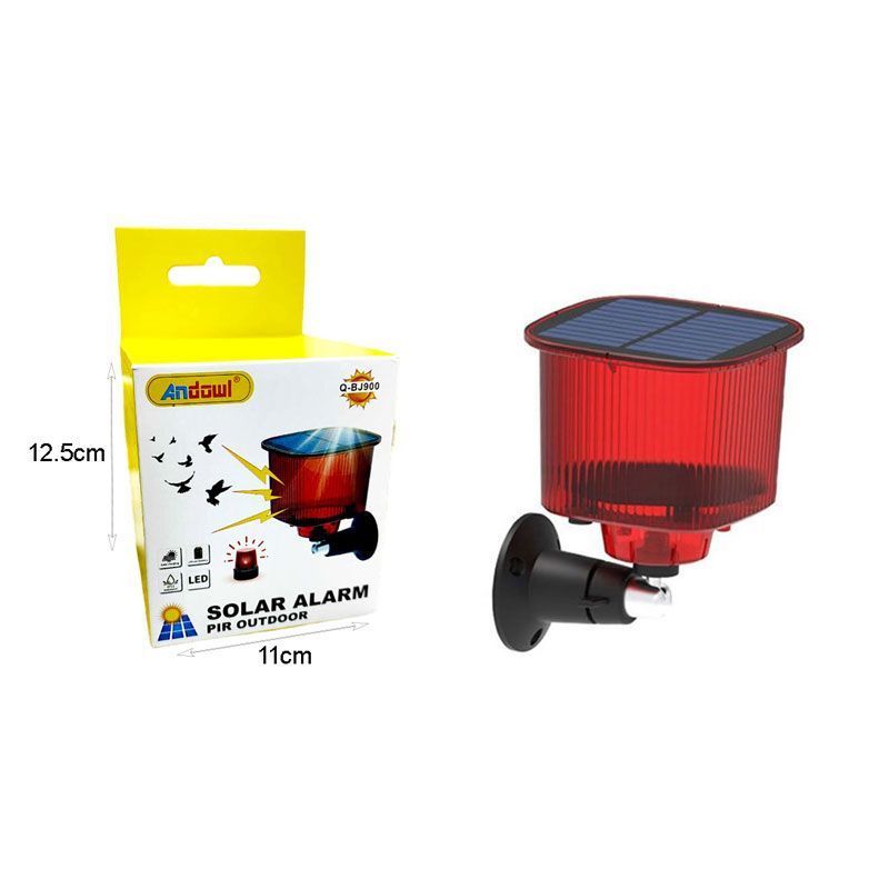 Andowl Ηλιακός Συναγερμός IP55 Q-BJ900 - Solar Alarm Pir Outdoor