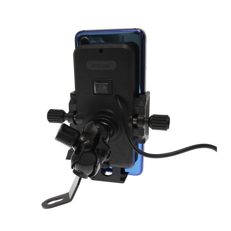 Andowl Βάση Κινητού Μοτοσυκλέτας με Μπίλια Q-CD66 – Phone holder
