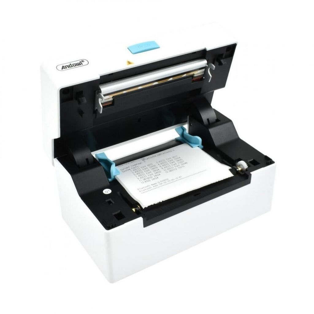 Andowl Ασύρματος θερμικός εκτυπωτής 104mm 203DPI με USB/LAN/Bluetooth Q-DY9200 - Label Printer
