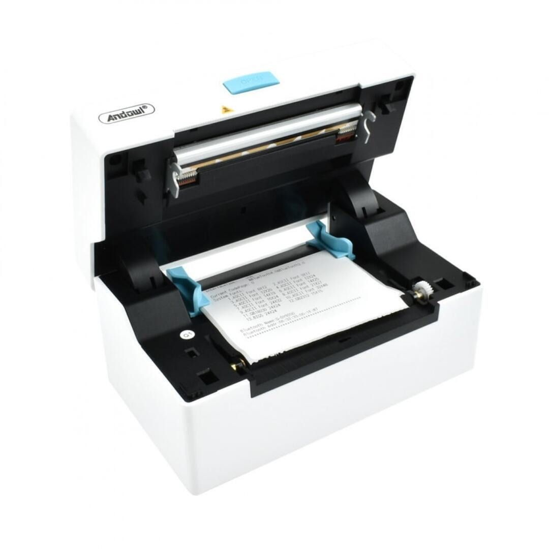 Andowl Ασύρματος θερμικός εκτυπωτής 104mm 203DPI με USB/LAN/Bluetooth Q-DY9200 - Label Printer