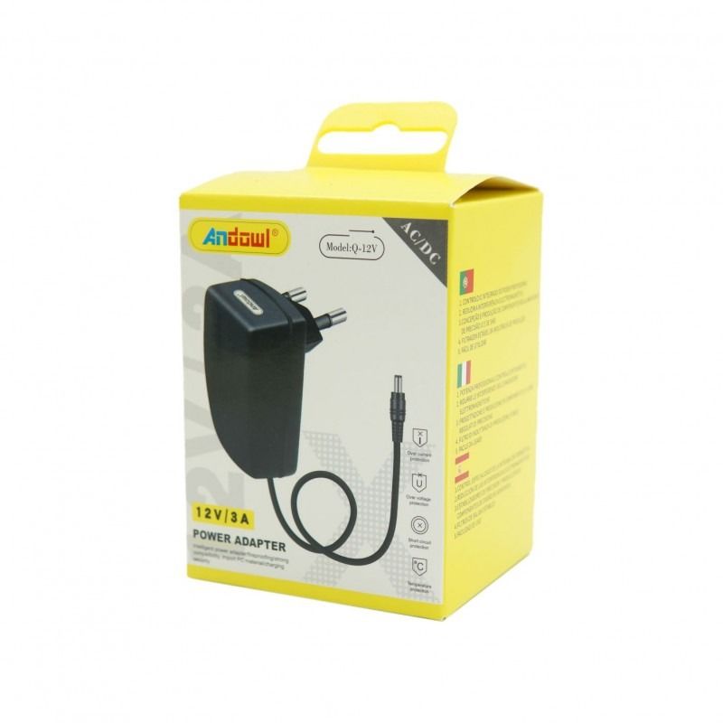 Andowl Τροφοδοτικό AC/DC 12V/3A Q-12V - Power Adapter