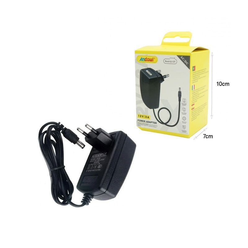Andowl Τροφοδοτικό AC/DC 12V/3A Q-12V - Power Adapter