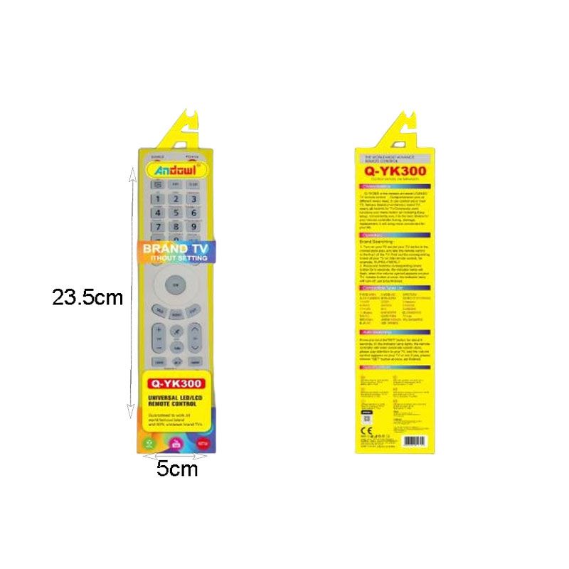 Andowl Universal Τηλεχειριστήριο για Τηλεοράσεις Q-YK300 - Remote control