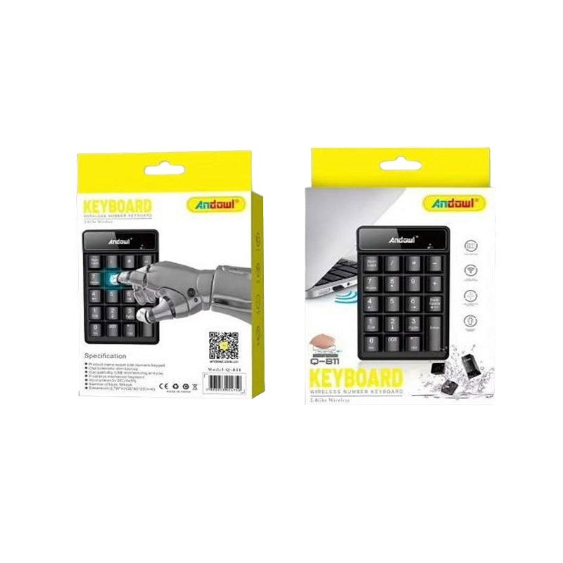 Andowl Ασύρματο Αριθμητικό Πληκτρολόγιο Q-811 – Wireless Number Keyboard