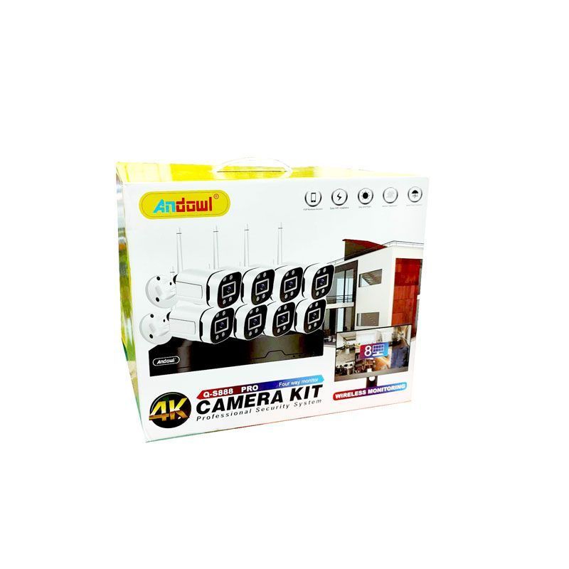 Andowl Ολοκληρωμένο Σύστημα CCTV με 8 Κάμερες 4K Q-S888 PRO - Camera Kit