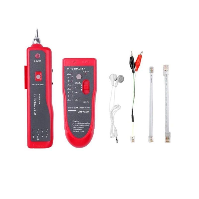 Andowl Tester Καλωδίων Δικτύου - Πολυλειτουργικός Ανιχνευτής Καλωδίων με Πομποδέκτη για RJ45, RJ11, POE Q-W7 - Cable Tracker