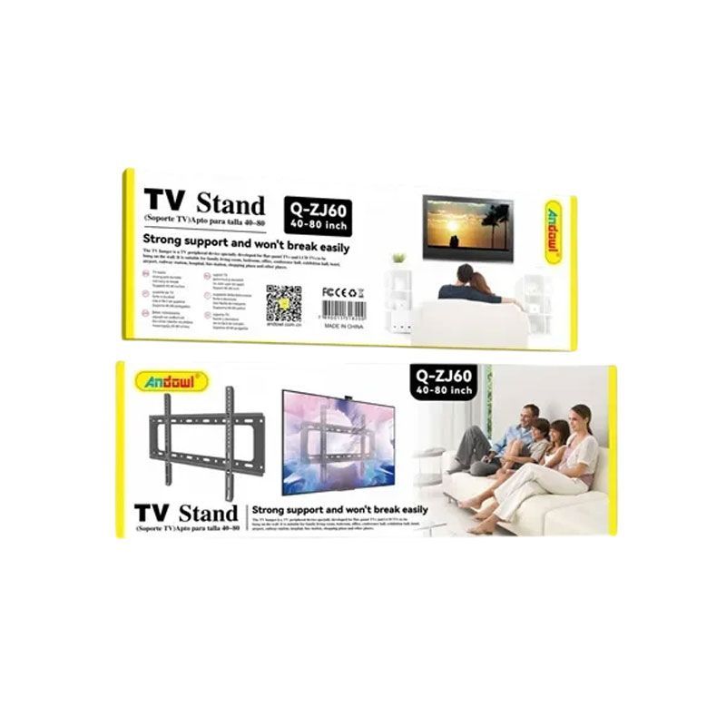Andowl Βάση τηλεόρασης τοίχου 40-80 inch και 50kg Q-ZJ60 - Wall Mount TV Stand