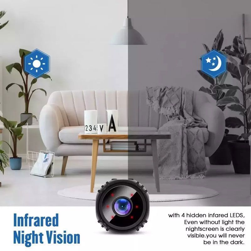 Andowl Κρυφή Κάμερα WiFi 1080p με Υποδοχή για Κάρτα Μνήμης και Ανιχνευτή Κίνησης Q-S710 - Mini WIFI USB IP Camera