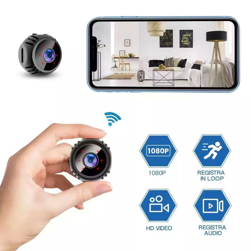 Andowl Κρυφή Κάμερα WiFi 1080p με Υποδοχή για Κάρτα Μνήμης και Ανιχνευτή Κίνησης Q-S710 - Mini WIFI USB IP Camera