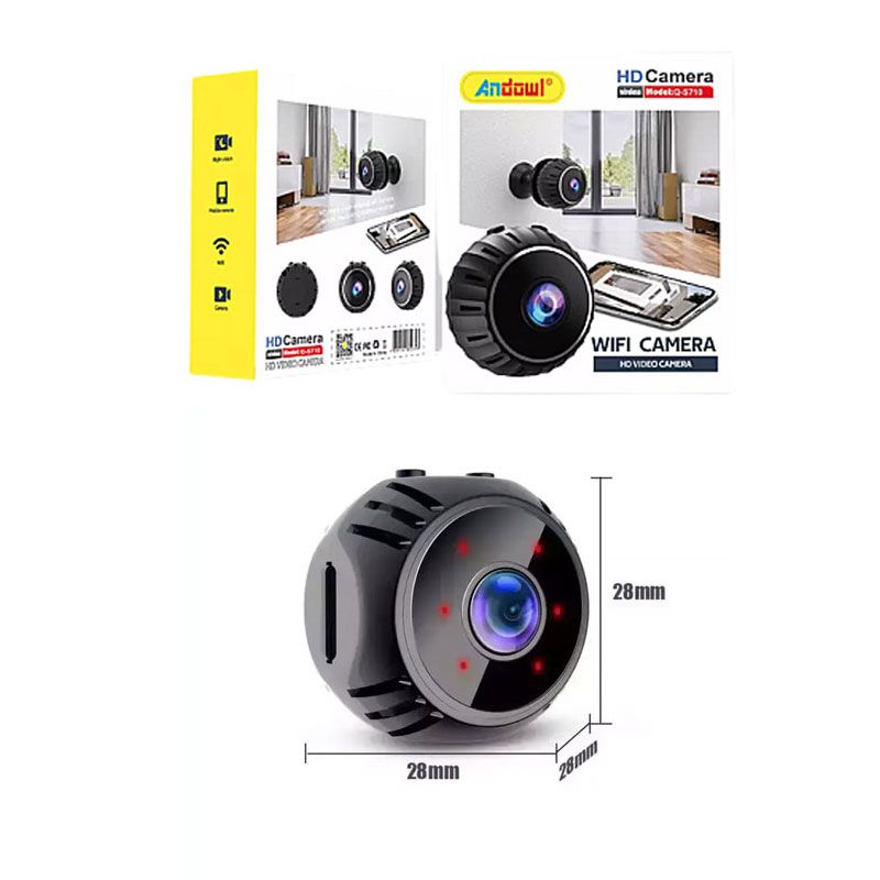 Andowl Κρυφή Κάμερα WiFi 1080p με Υποδοχή για Κάρτα Μνήμης και Ανιχνευτή Κίνησης Q-S710 - Mini WIFI USB IP Camera