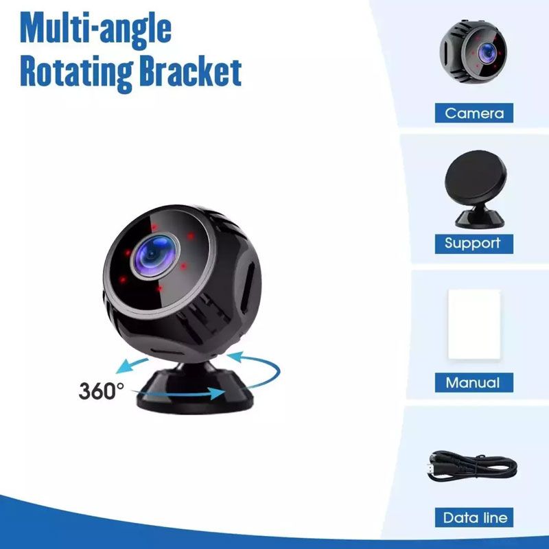 Andowl Κρυφή Κάμερα WiFi 1080p με Υποδοχή για Κάρτα Μνήμης και Ανιχνευτή Κίνησης Q-S710 - Mini WIFI USB IP Camera