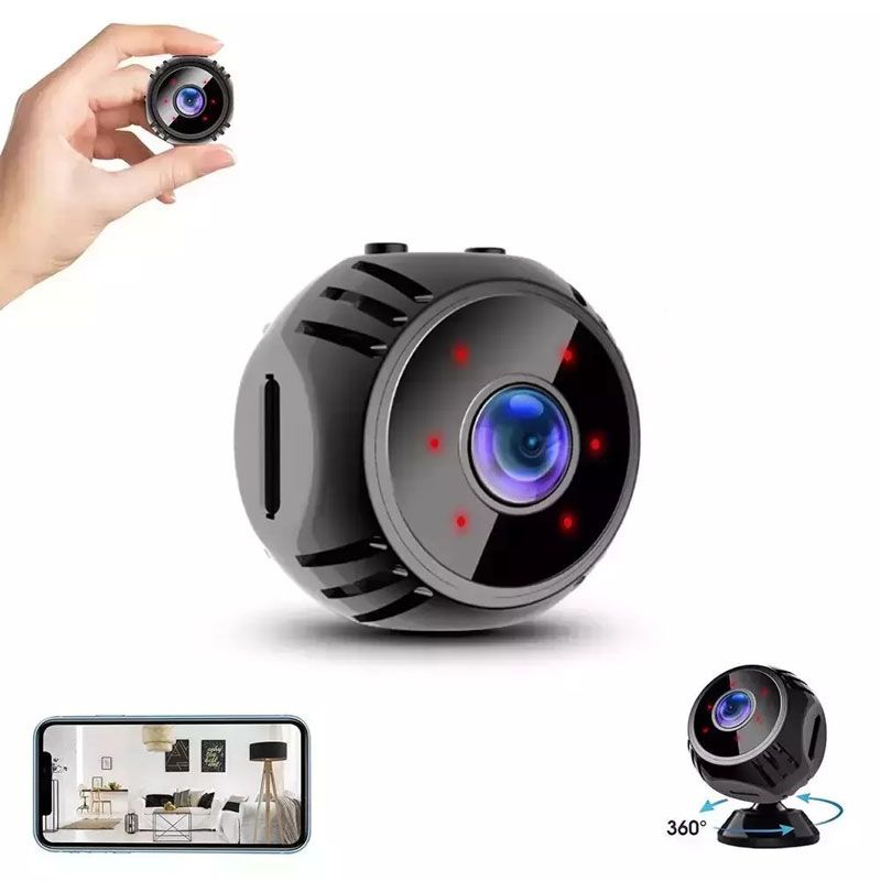 Andowl Κρυφή Κάμερα WiFi 1080p με Υποδοχή για Κάρτα Μνήμης και Ανιχνευτή Κίνησης Q-S710 - Mini WIFI USB IP Camera