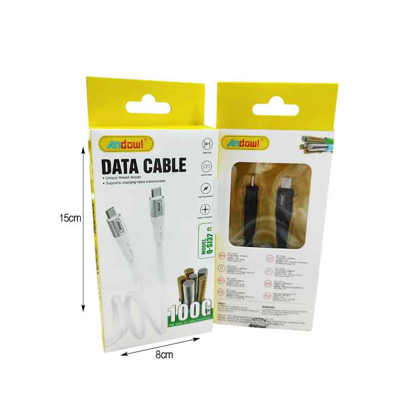 Andowl Καλώδιο δεδομένων Type-c σε Type-c 5A 1M Q-SJ32 - Data Cable