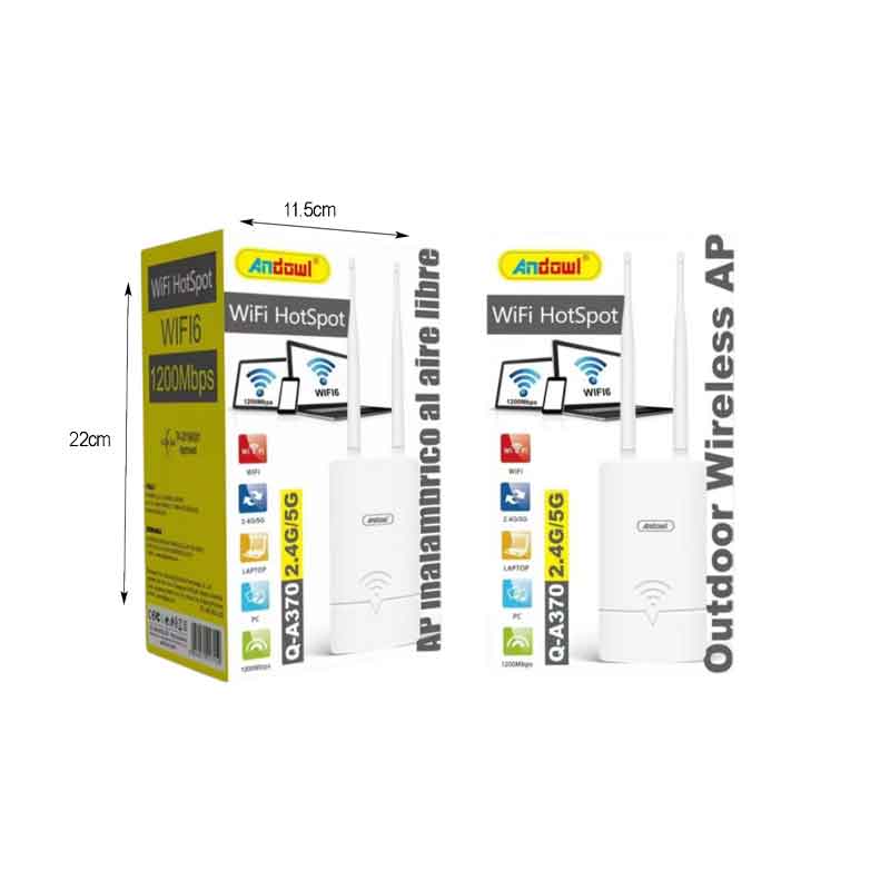 Andowl Ασύρματο Router Wi‑Fi HotSpot - WiFi Outdoor Wireless AP