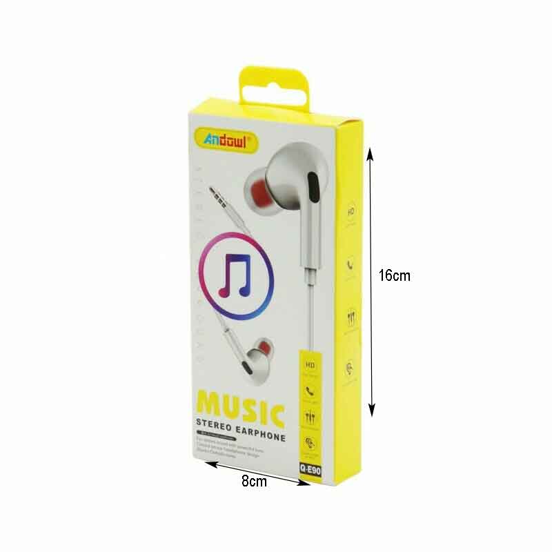 Andowl Ενσύρματα Ακουστικά με AUX 3.5mm Q-E90 - Earphone