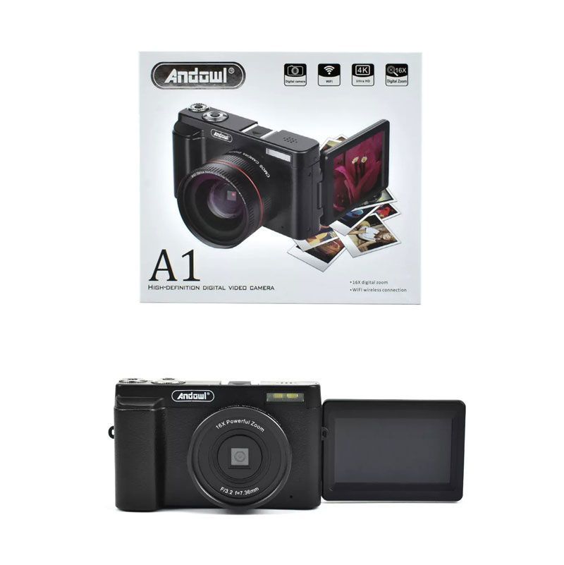 Ψηφιακή Φωτογραφική Μηχανή 8MP 4K Ultra HD 16x Digital WiFi Andowl A1