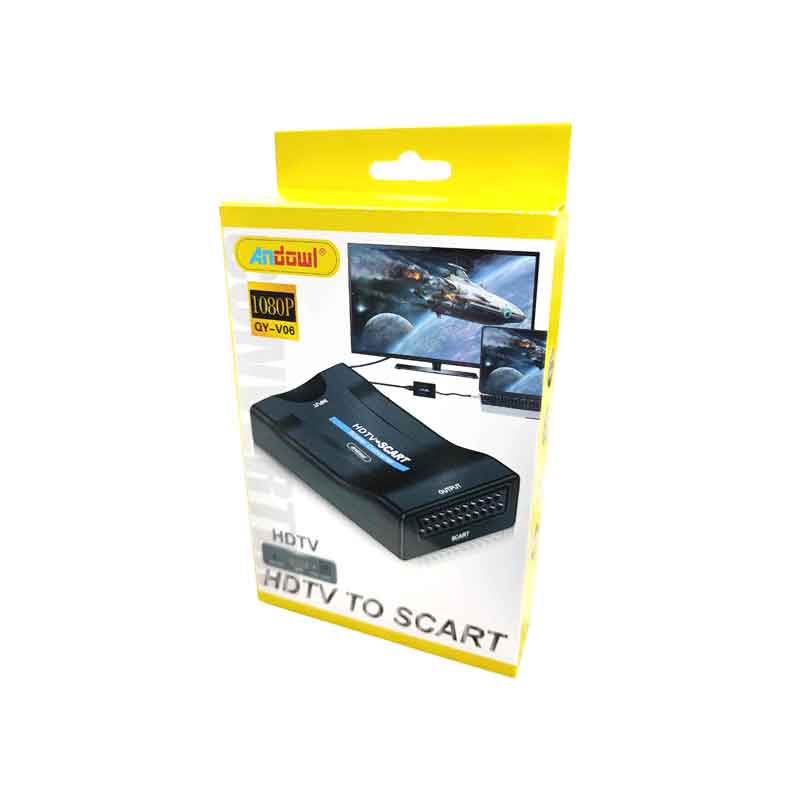 Andowl Μετατροπέας εικόνας και ήχου HDTV σε SCART QY-V06 - HDTV to SCART