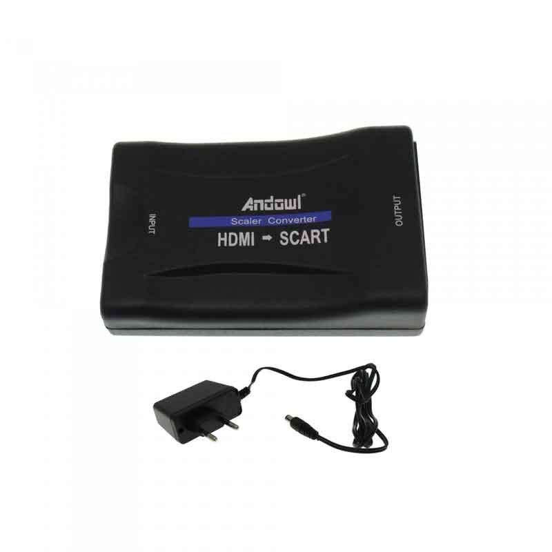 Andowl Μετατροπέας εικόνας και ήχου HDTV σε SCART QY-V06 - HDTV to SCART
