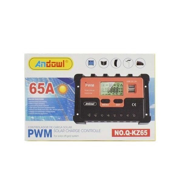 Andowl Ρυθμιστής Φόρτισης PWM 24V 65A Q-KZ65 - Solar Charge Controlle