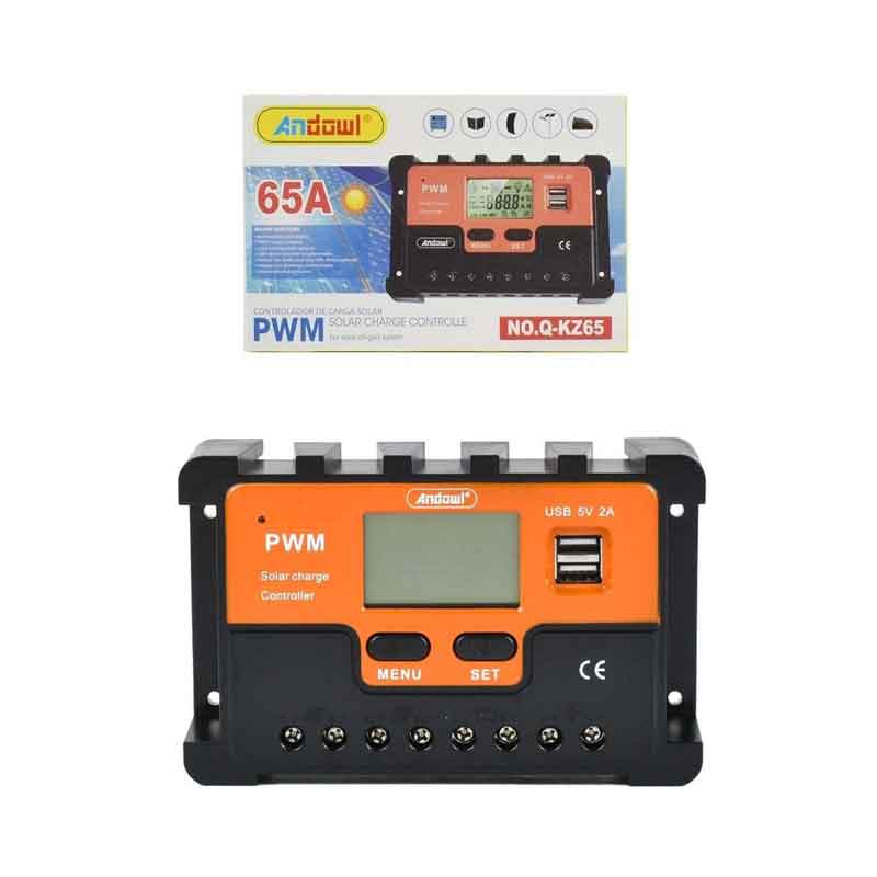 Andowl Ρυθμιστής Φόρτισης PWM 24V 65A Q-KZ65 - Solar Charge Controlle