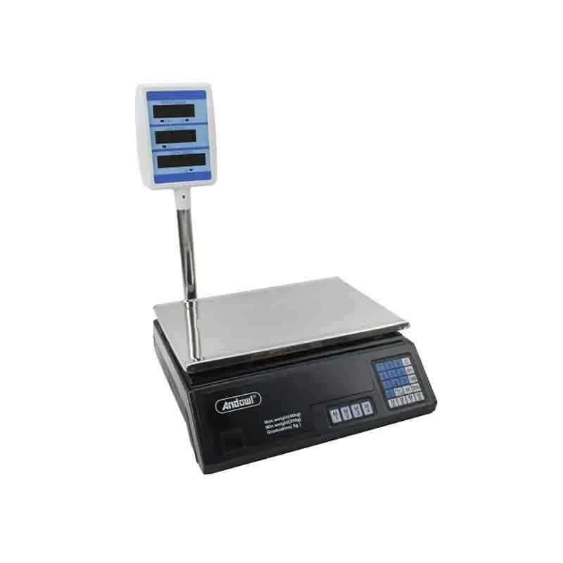 Andowl Ηλεκτρονική ζυγαριά 40KG τριπλής οθόνης ACS-D1- Electronic Scale