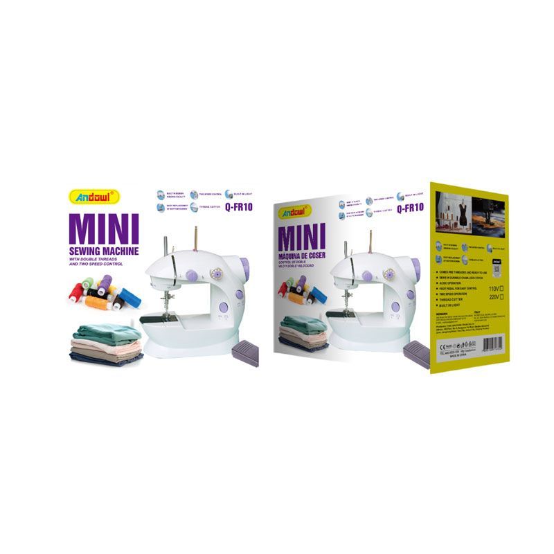Andowl Φορητή μίνι ραπτομηχανή ρούχων Q-FR10 - Mini Sewing Machine